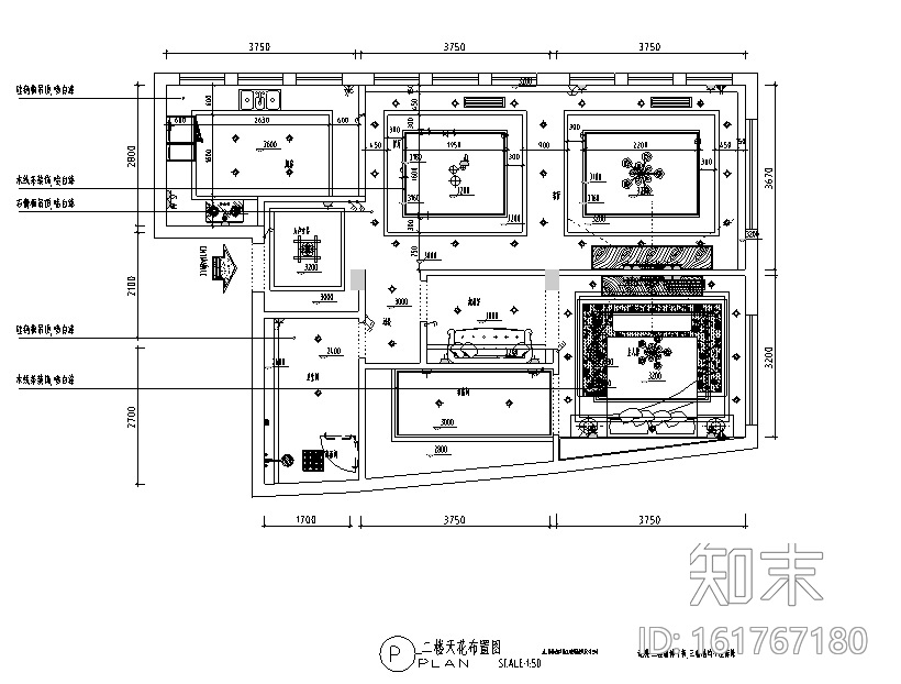 [重庆]灰色调后现代风格自建房三居室住宅设计施工图（附...cad施工图下载【ID:161767180】