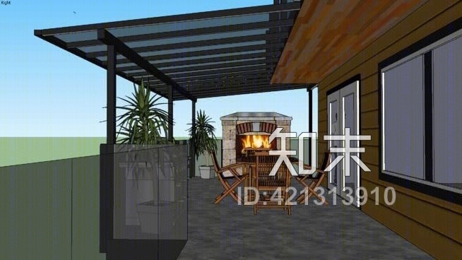 温哥华四个季节日光浴室SU模型下载【ID:421313910】