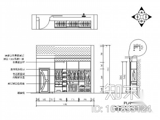 [武汉]双层精致小别墅室内装修图cad施工图下载【ID:161893124】