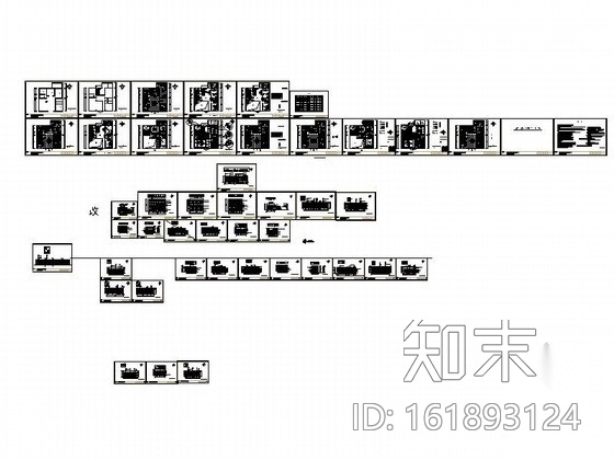 [武汉]双层精致小别墅室内装修图cad施工图下载【ID:161893124】