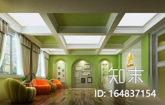 [天津]精品花园小镇时尚幼儿园室内设计装修图（含效果...cad施工图下载【ID:164837154】