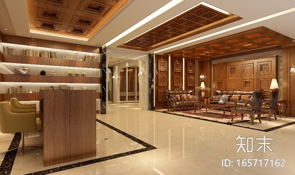 [浙江]吊顶生活馆设计施工图（附效果图）施工图下载【ID:165717162】