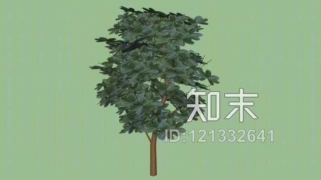 三维树低多边形SU模型下载【ID:121332641】