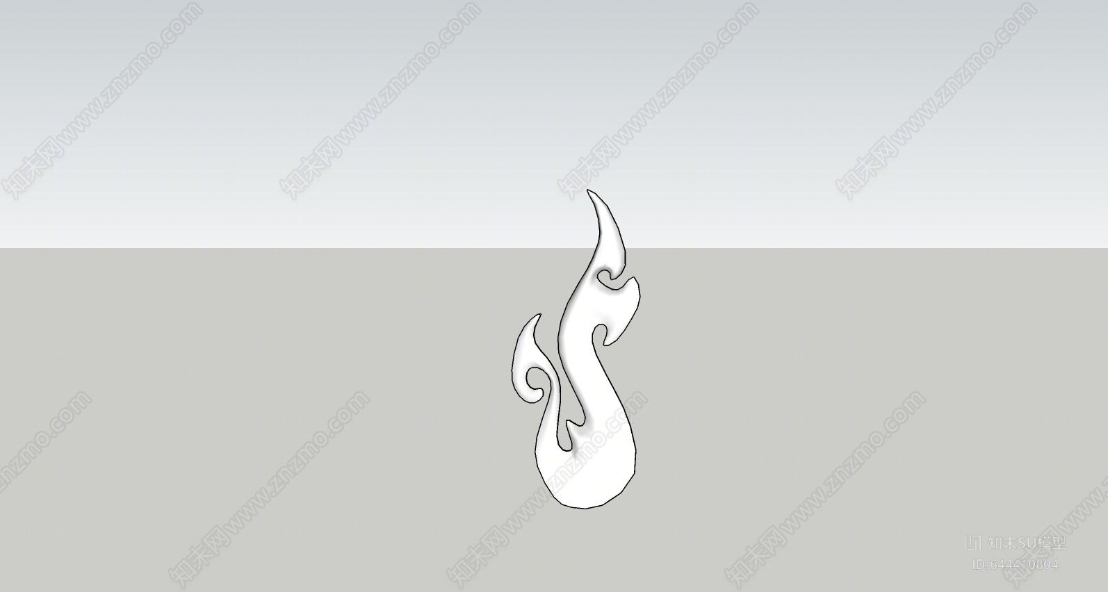 现代天鹅创意雕塑SU模型下载【ID:644410804】