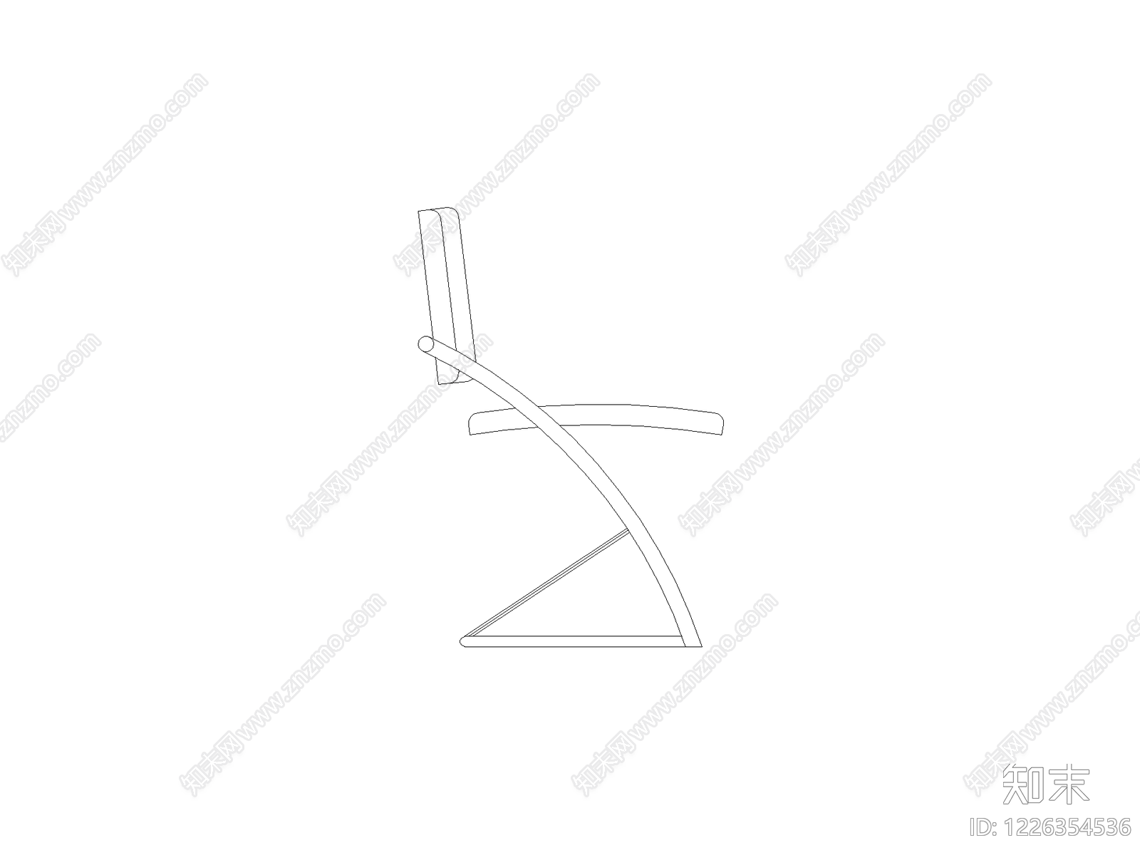 现代椅子CAD图纸