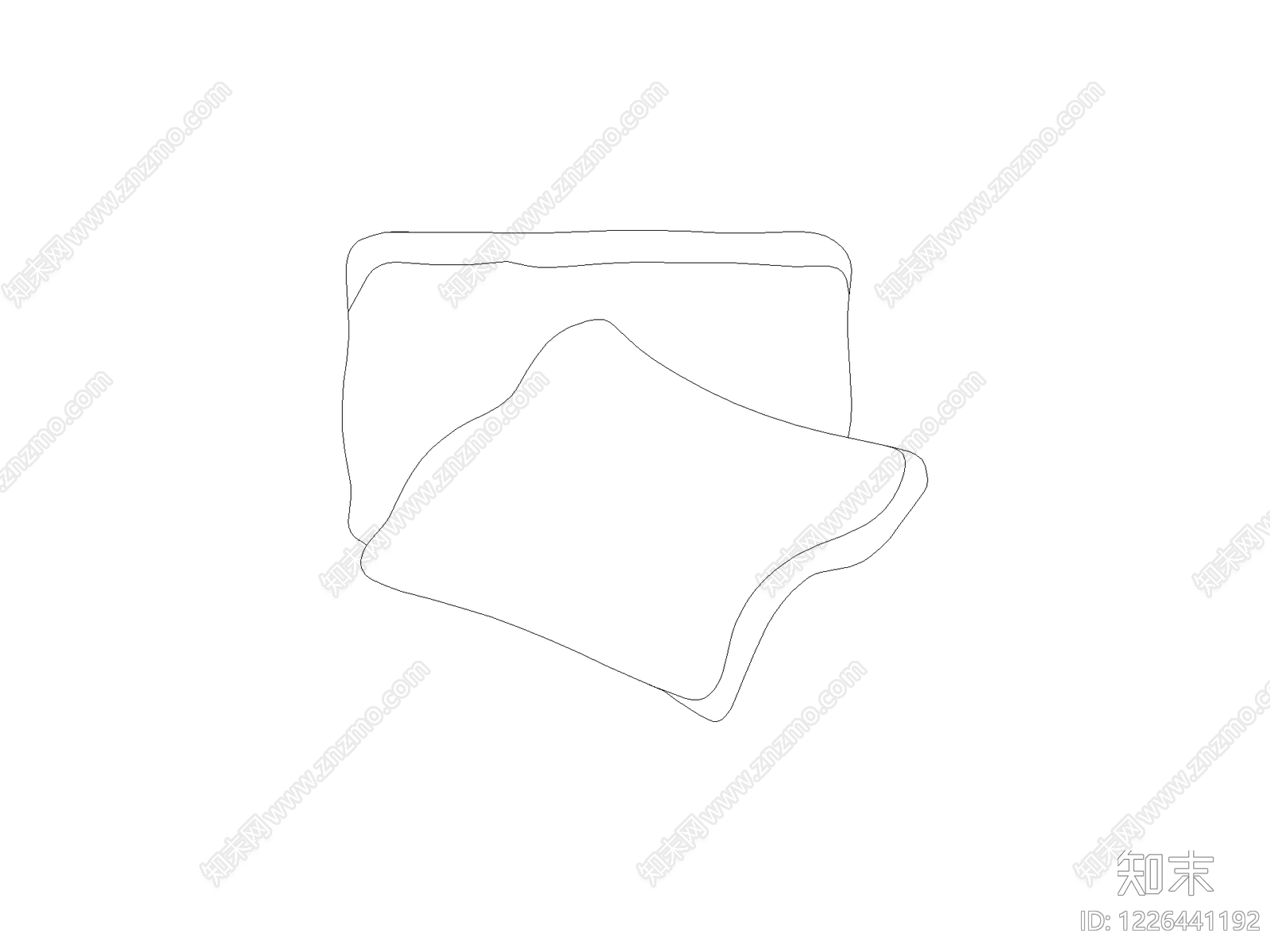 现代床CAD图纸