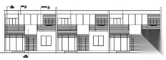 北京某二层别墅区联排别墅建筑设计图2cad施工图下载【ID:149893196】