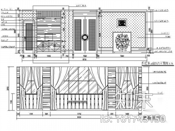 宾馆多功能厅装修图cad施工图下载【ID:161743150】