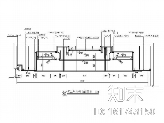 宾馆多功能厅装修图cad施工图下载【ID:161743150】