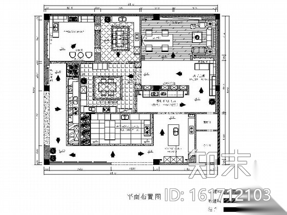 [广东]某名品橱柜专卖店室内装修施工图施工图下载【ID:161712103】