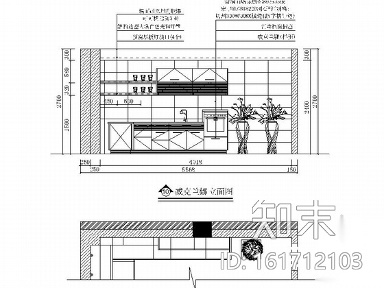 [广东]某名品橱柜专卖店室内装修施工图施工图下载【ID:161712103】