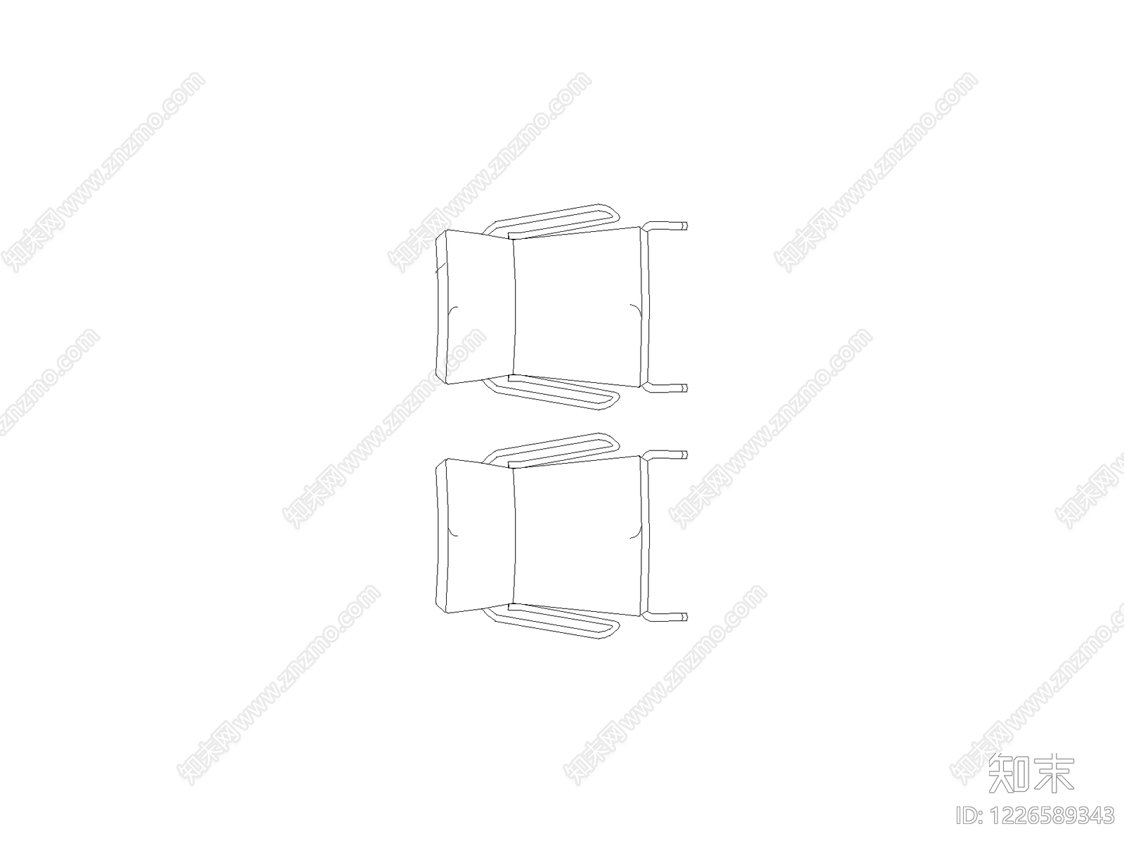 现代椅子CAD图纸
