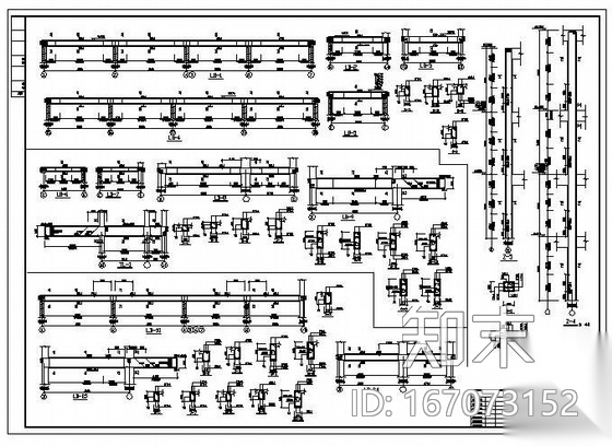 焦作某办公楼改扩建为客房工程结构图cad施工图下载【ID:167073152】