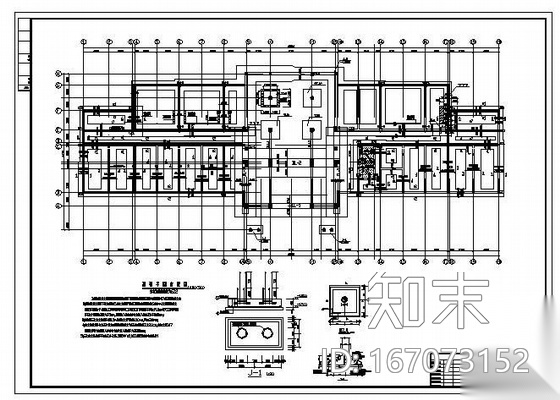 焦作某办公楼改扩建为客房工程结构图cad施工图下载【ID:167073152】