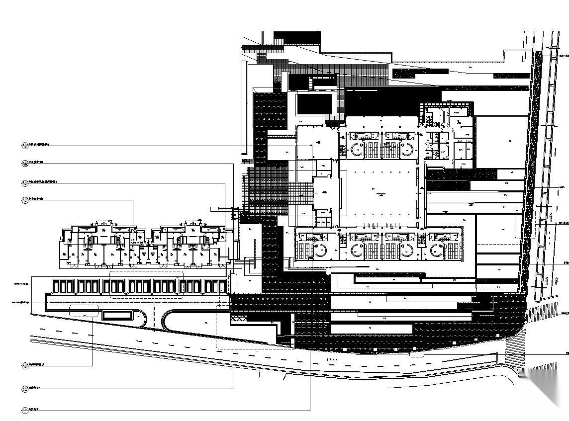 [上海]青浦徐泾万科天空之城居住区红线外景观施工图设...cad施工图下载【ID:161054143】