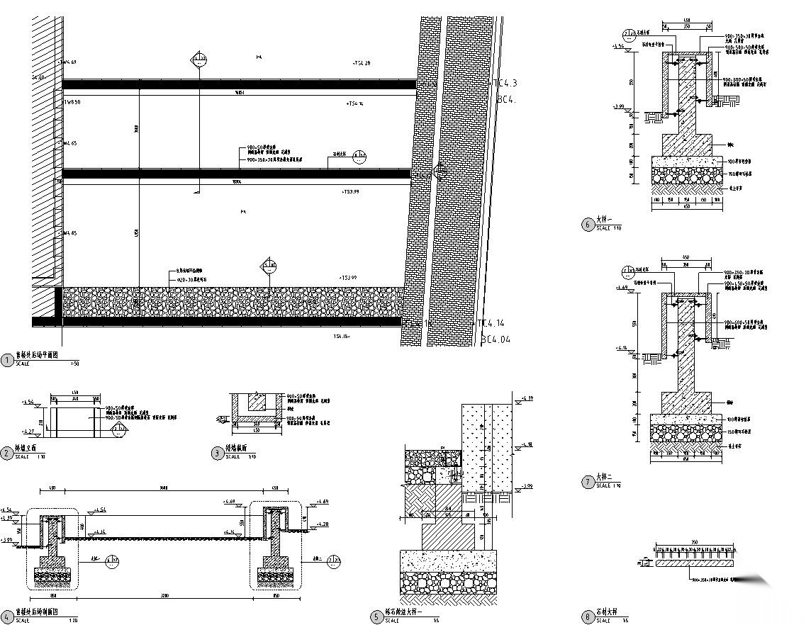 [上海]青浦徐泾万科天空之城居住区红线外景观施工图设...cad施工图下载【ID:161054143】