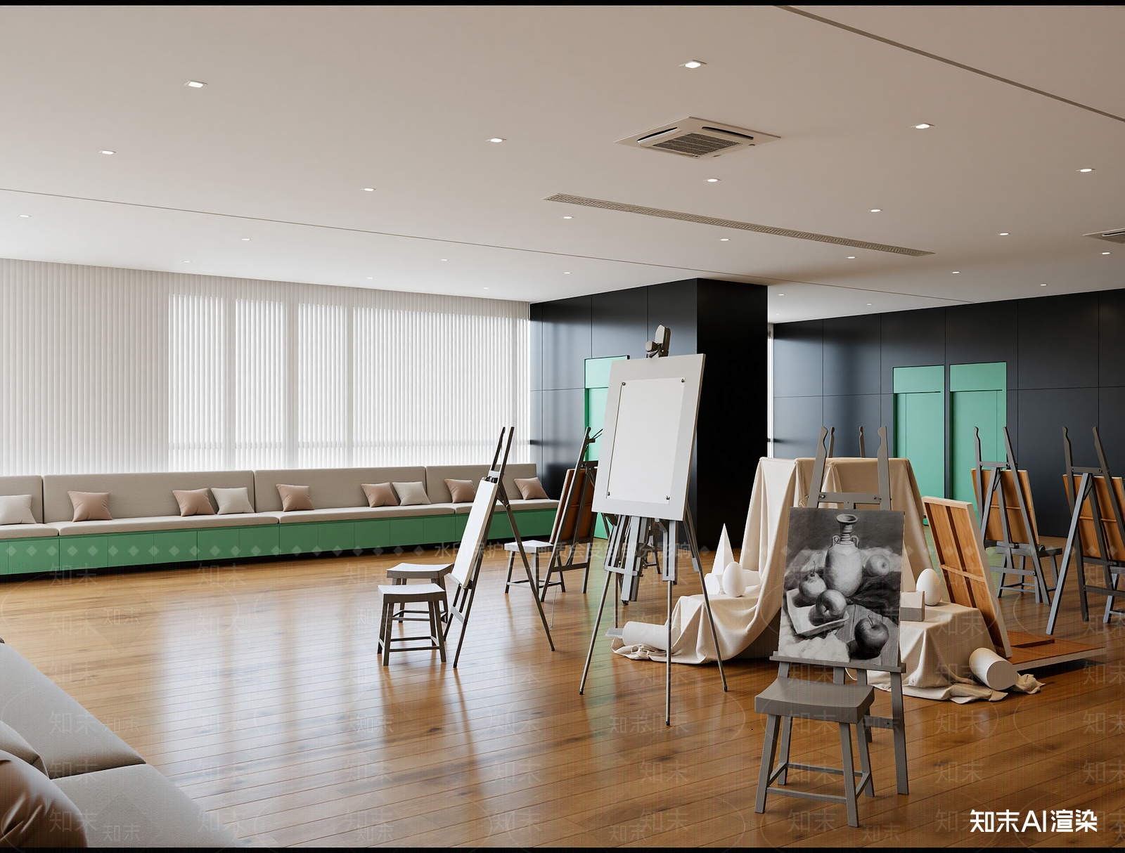 教室3D模型下载【ID:1214011400】