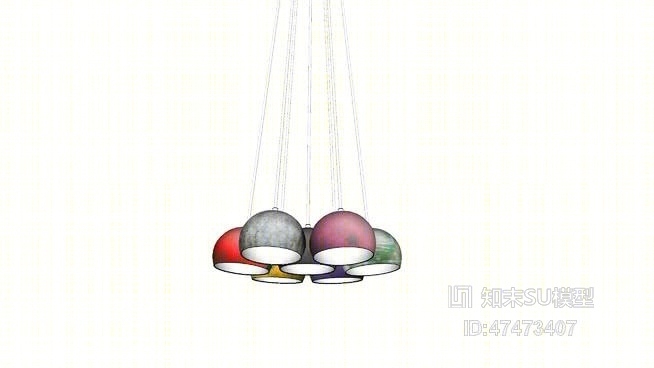 吸顶灯SU模型下载【ID:418026058】