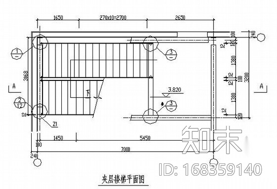 混凝土钢结构楼梯详图大全（22个）cad施工图下载【ID:168359140】