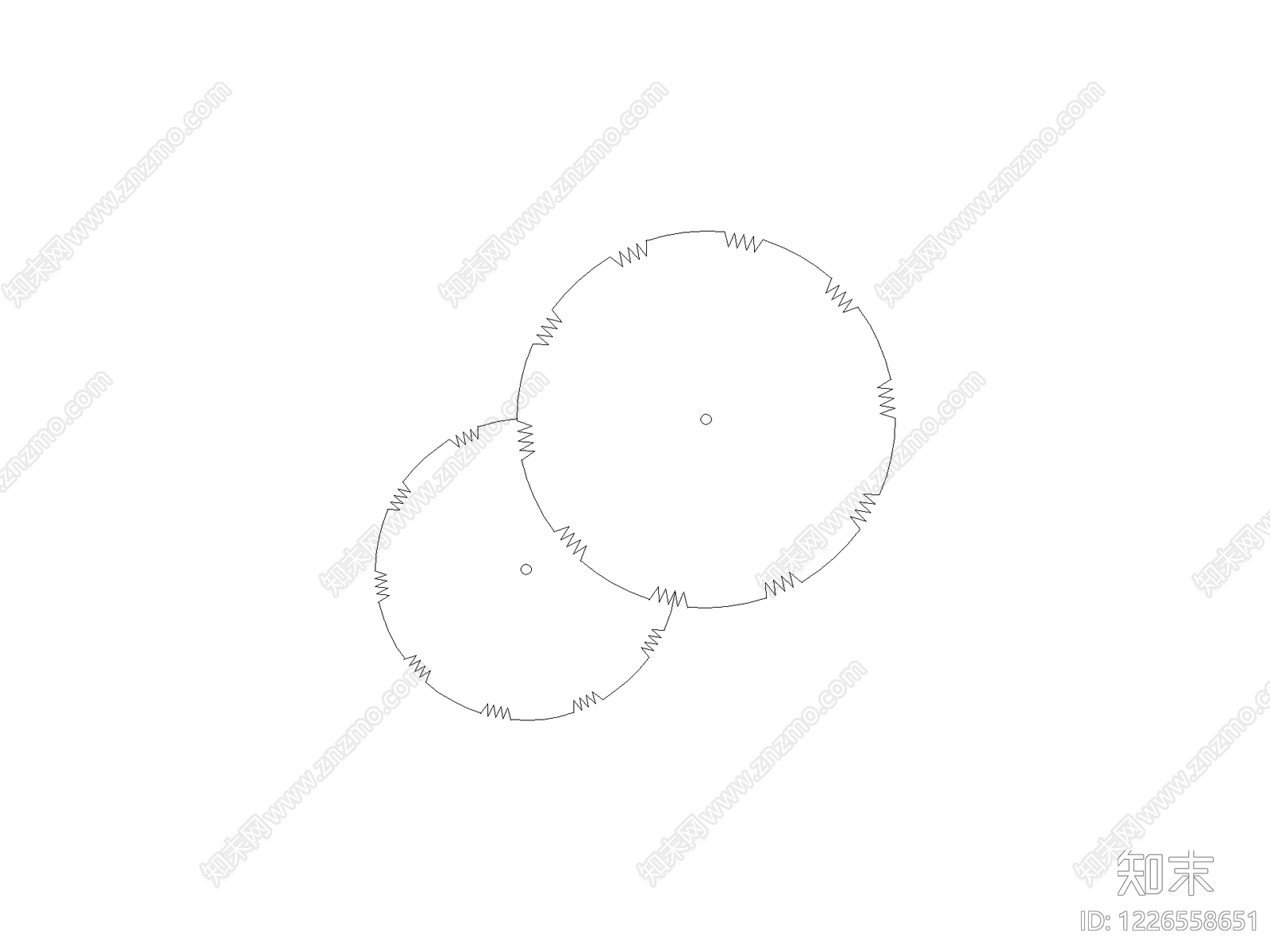 种绿植盆栽图块cad施工图下载【ID:1226558651】