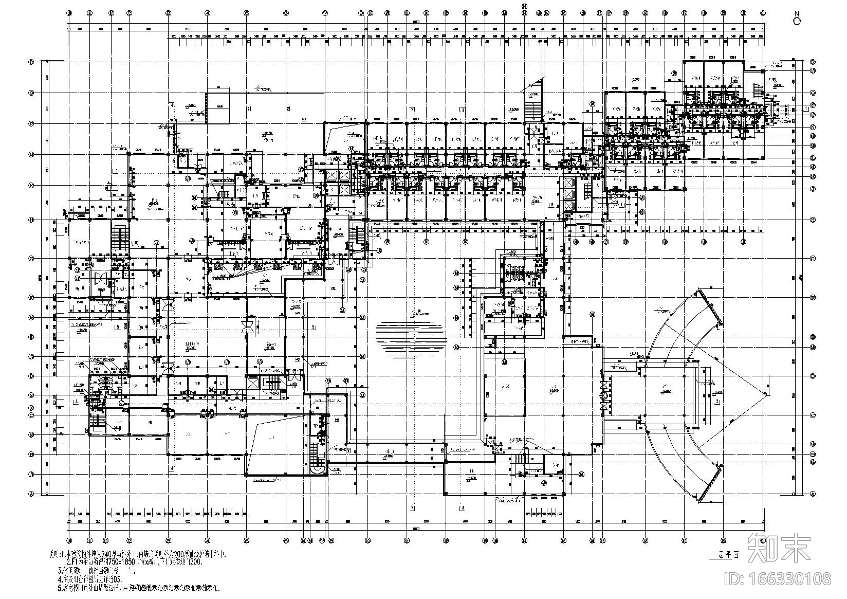 景德镇西山湖六层宾馆建筑工程项目施工图施工图下载【ID:166330108】