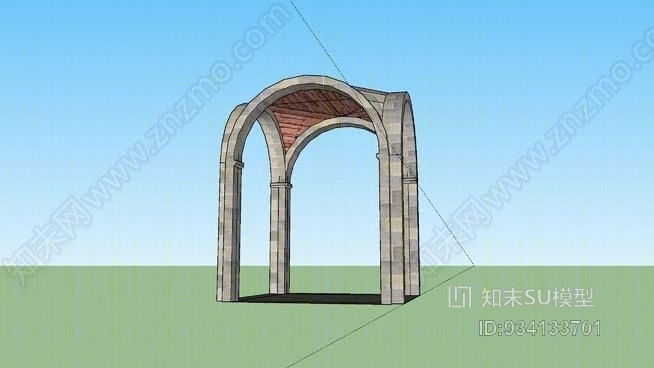 拱门SU模型下载【ID:934133701】