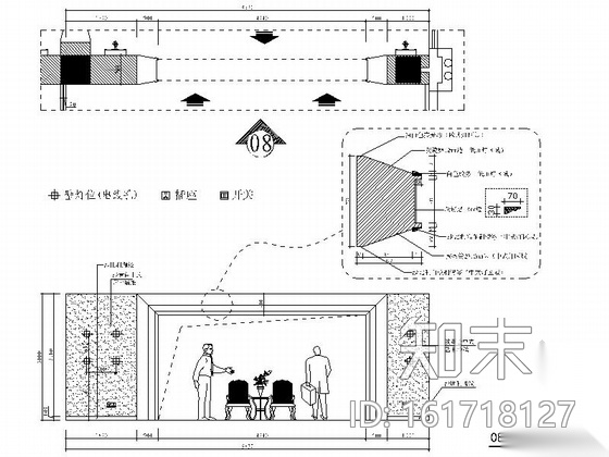 [广东]精品灯饰照明展厅专卖店室内装饰施工图cad施工图下载【ID:161718127】