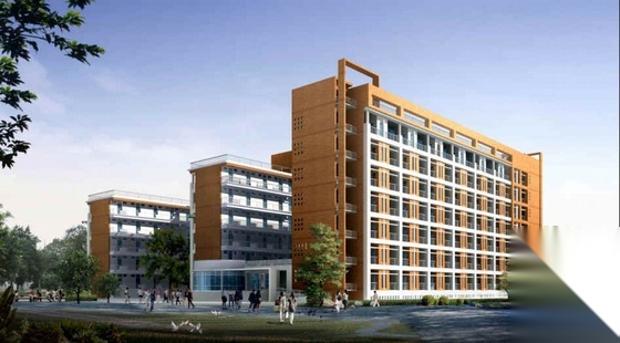 某著名大学二期学生宿舍设计方案及施工图(有效果图)cad施工图下载【ID:165749171】