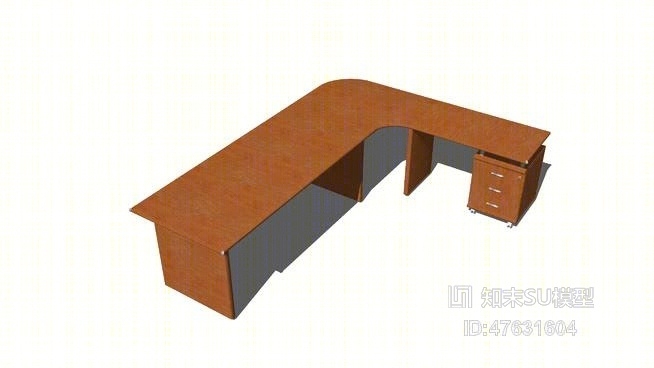 办公桌SU模型下载【ID:47631604】