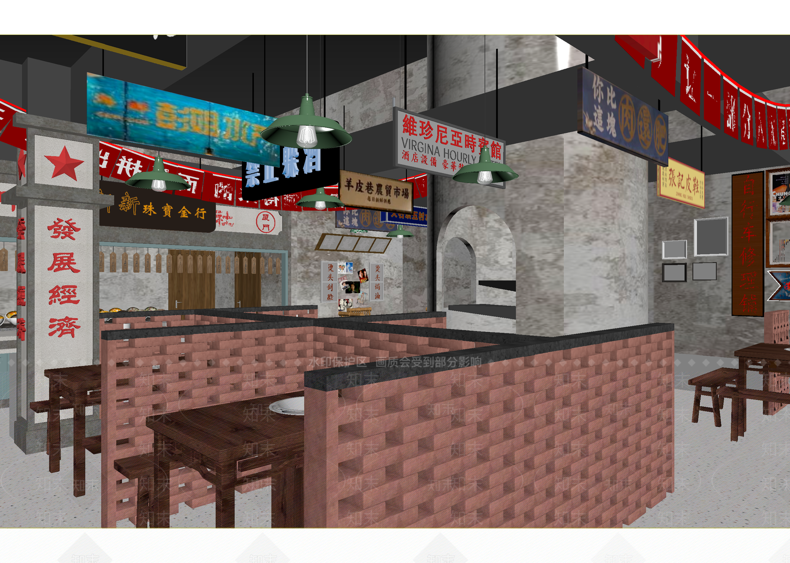 工业其他餐饮空间3D模型下载【ID:1214704422】