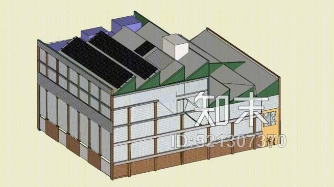 太阳能光伏发电系统年鉴SU模型下载【ID:521307370】