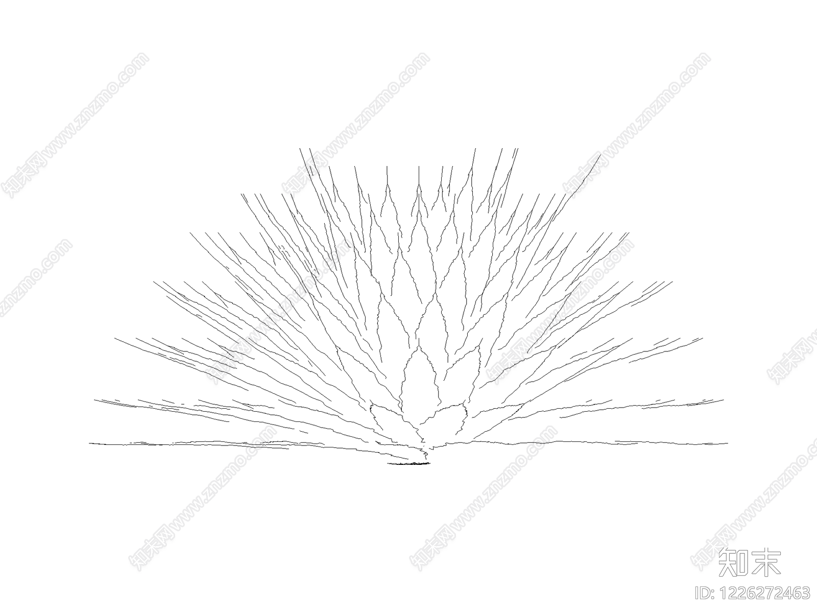 现代灌木种植CAD图纸
