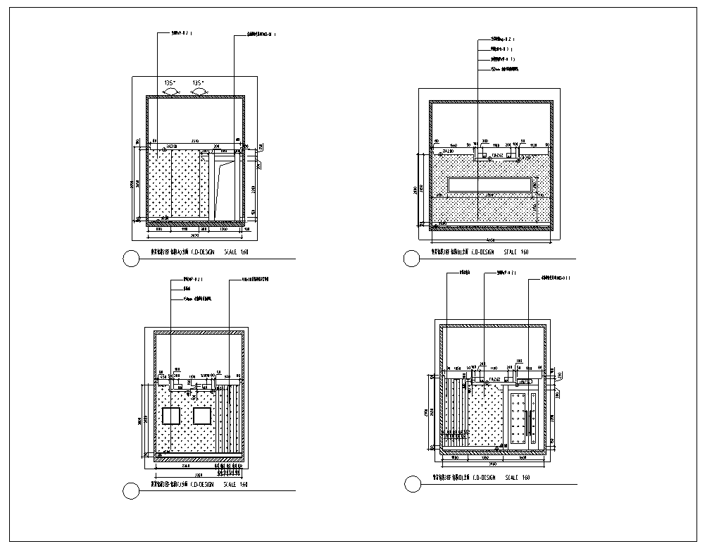 某传统高档中餐厅装修设计施工图纸（含29张施工图）cad施工图下载【ID:161764114】