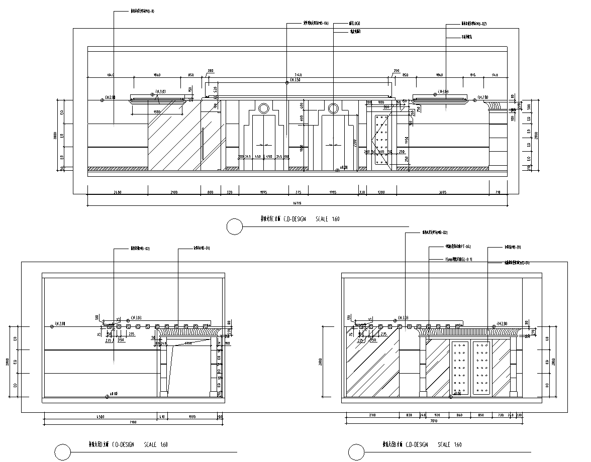 某传统高档中餐厅装修设计施工图纸（含29张施工图）cad施工图下载【ID:161764114】