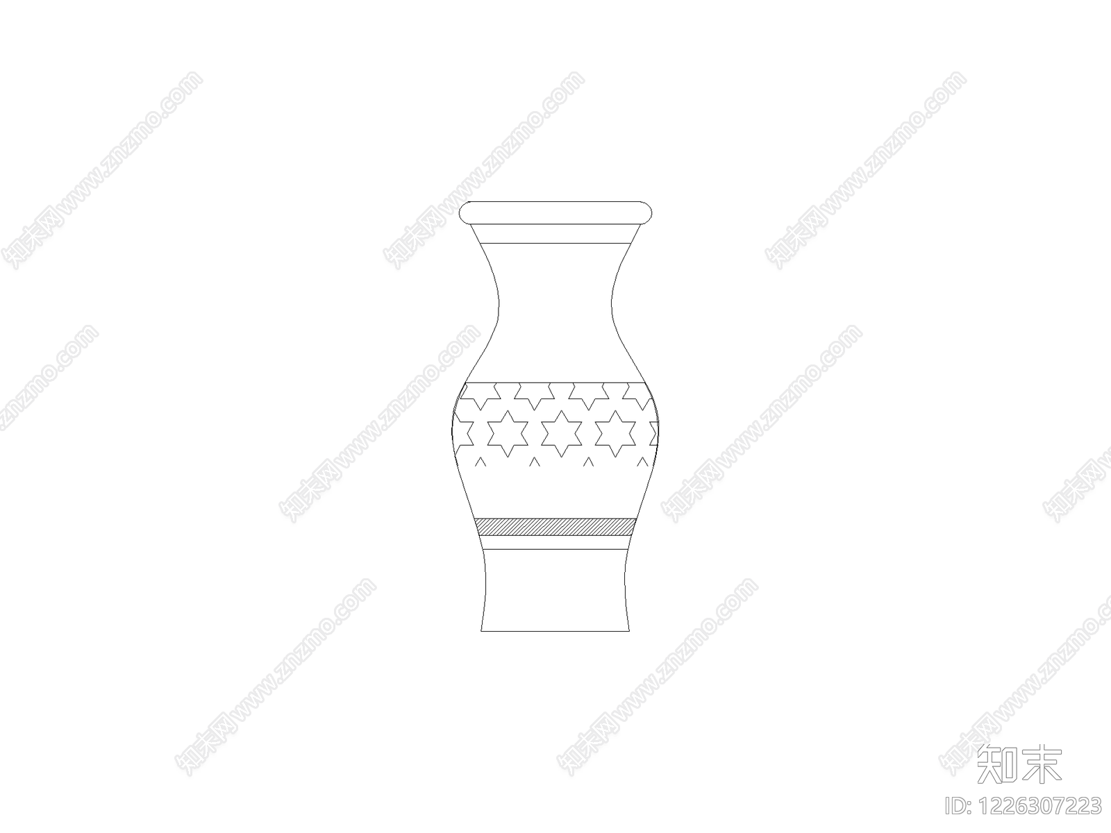 摆件cad施工图下载【ID:1226307223】