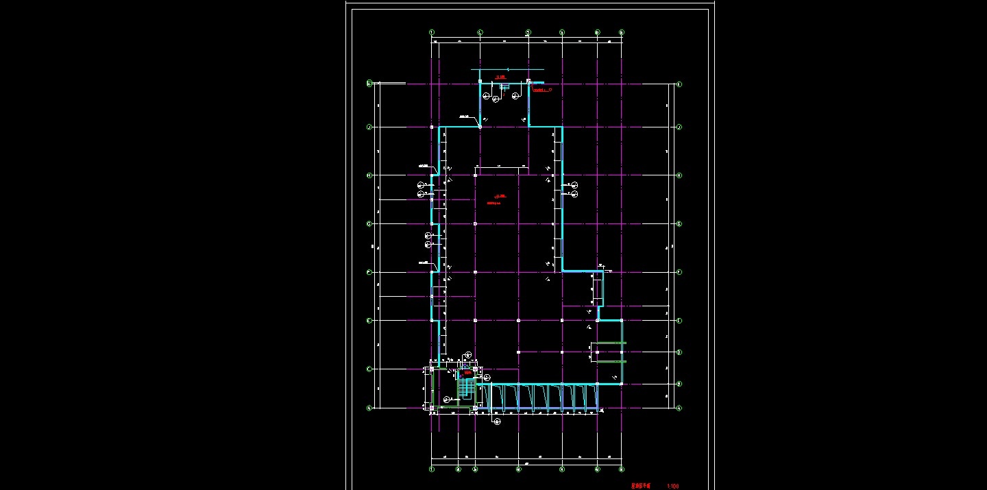 3套临城农贸市场建筑施工图（CAD文件及建筑设计说明书...cad施工图下载【ID:151512144】