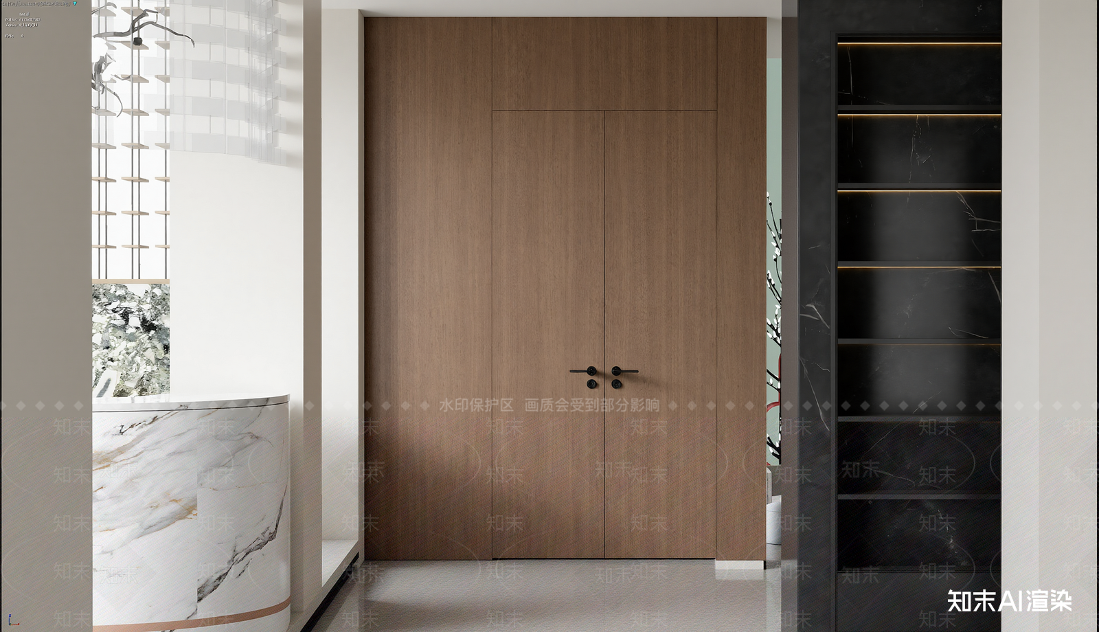 现代玄关3D模型下载【ID:1222034843】