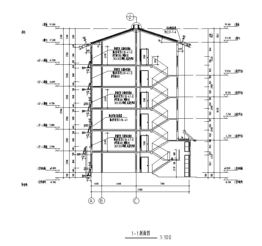 [宁夏]多层框架结构住宅建筑施工图（含多套施工图）施工图下载【ID:149778130】