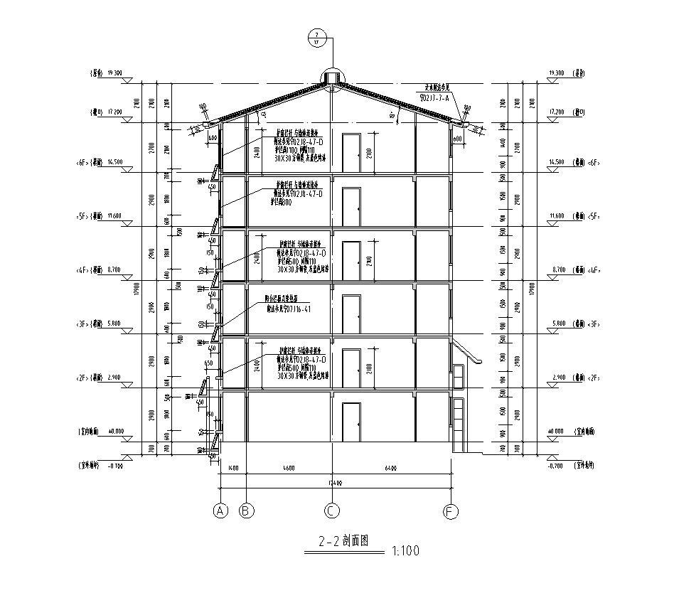 [宁夏]多层框架结构住宅建筑施工图（含多套施工图）施工图下载【ID:149778130】