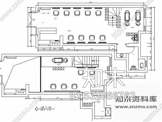 施工图上海简约现代风格两层美发专业店室内装修施工图施工图下载【ID:532066762】