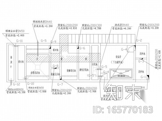 [广东]喷漆废水处理工程施工图纸（含施工方案）cad施工图下载【ID:165770183】