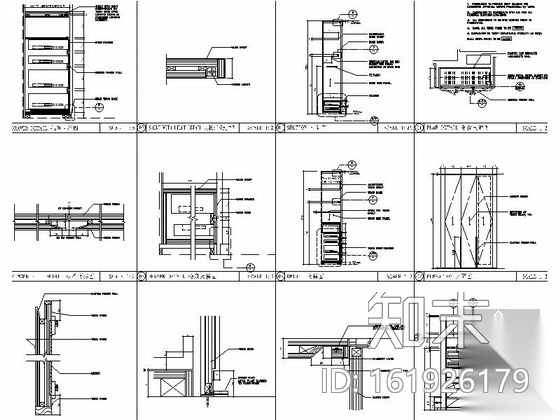 [上海]金融区现代酒店式公寓样板房装修施工图（含实景）cad施工图下载【ID:161926179】