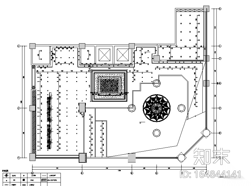 [福建]混搭风格酒店餐饮空间设计施工图（附效果图）cad施工图下载【ID:164844141】