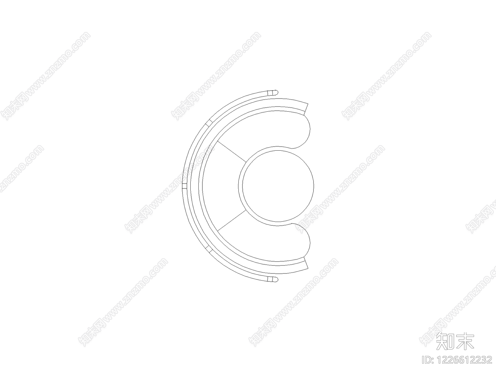 现代五金管件CAD图纸