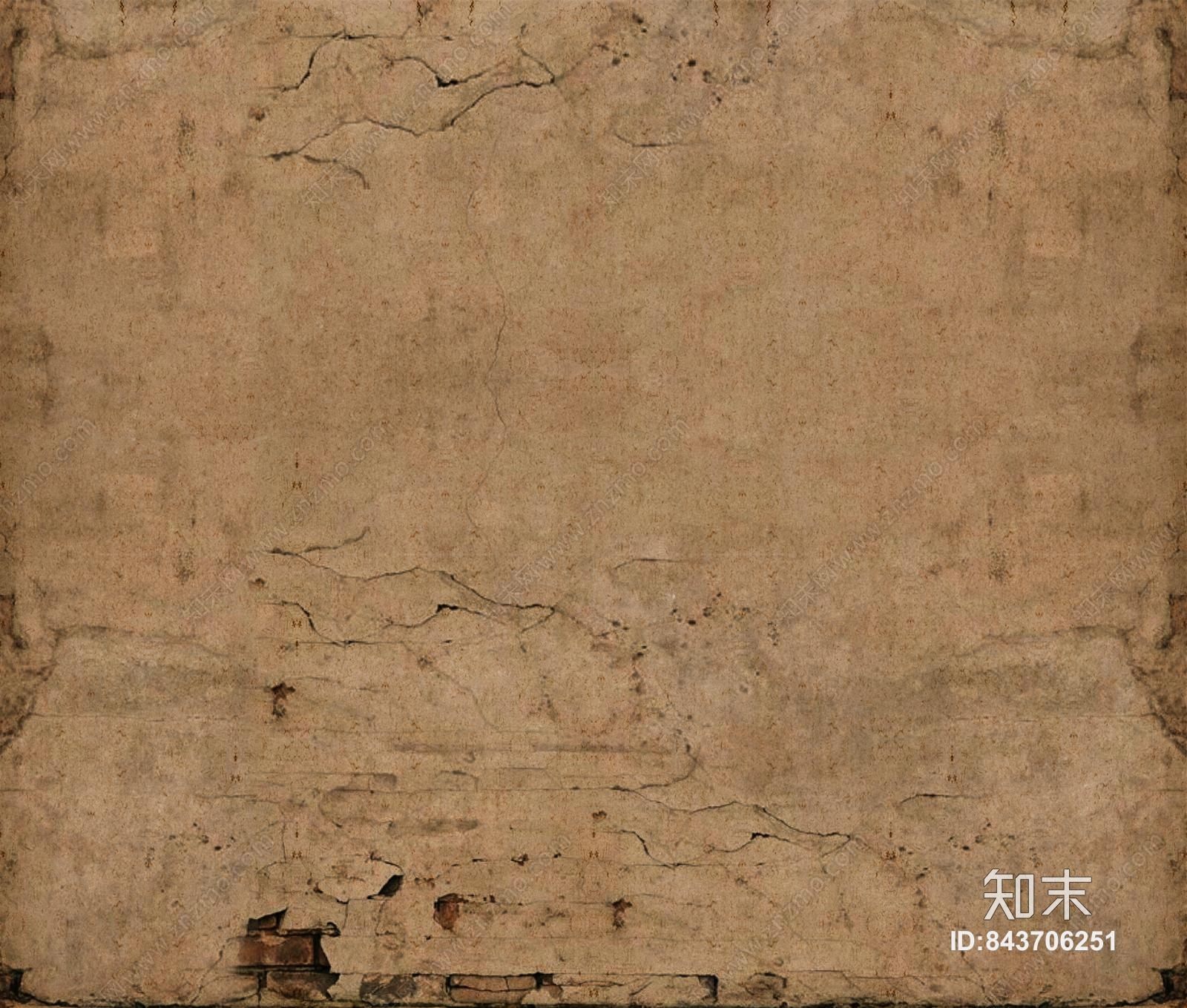 中式乡村土墙饰面贴图下载【ID:843706251】