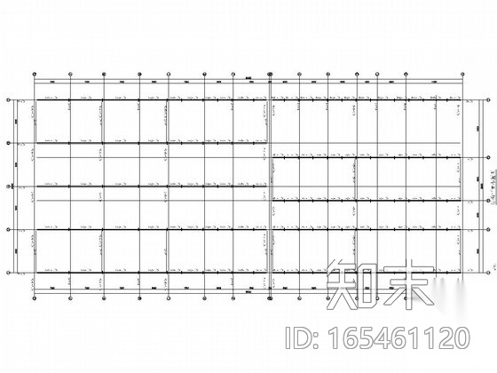 上海大众4S店钢结构施工图（局部两层）cad施工图下载【ID:165461120】