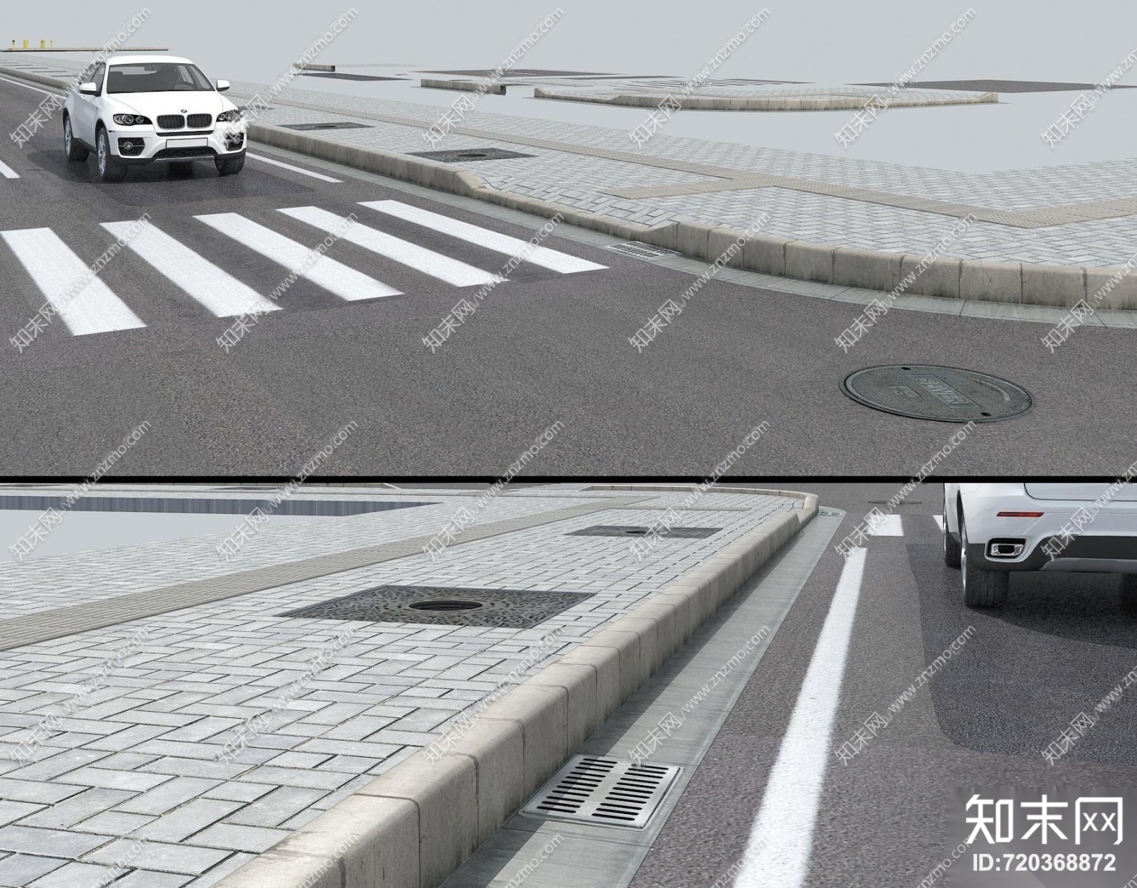 现代道路3D模型下载【ID:720368872】