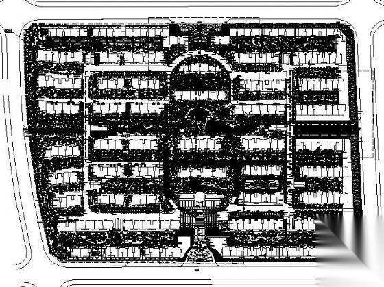小区景观植物配置平面施工图下载【ID:161093110】