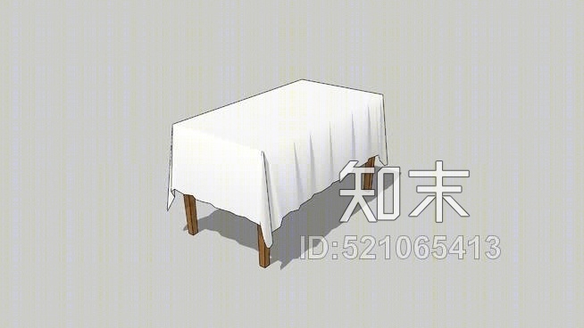 餐桌SU模型下载【ID:521065413】