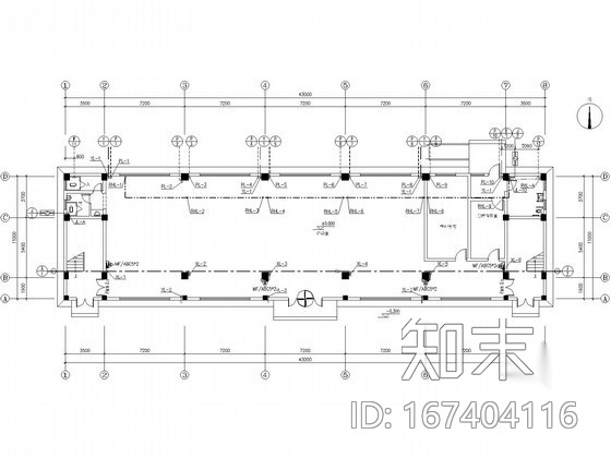 七层宿舍楼给排水施工图（太阳能热水）cad施工图下载【ID:167404116】